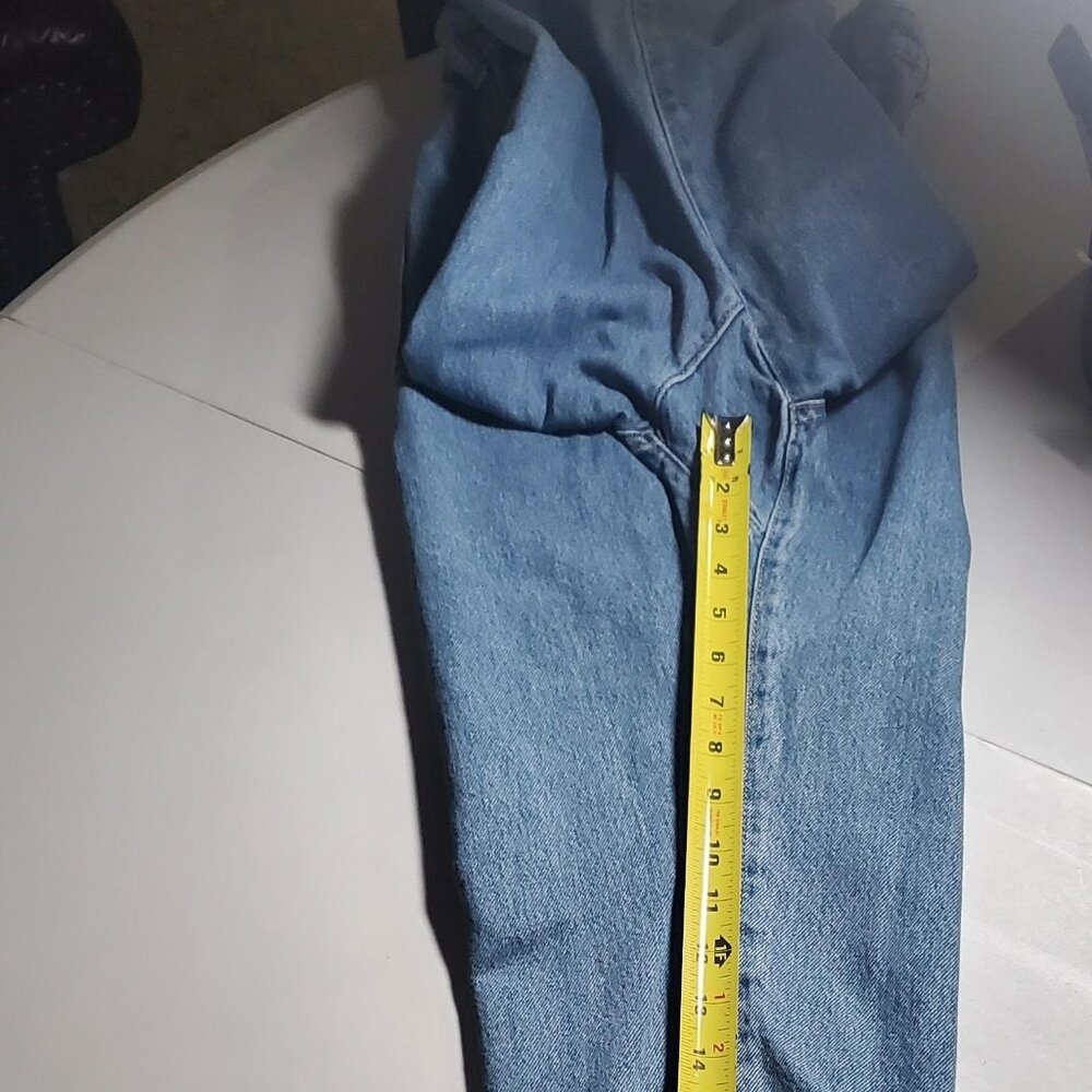 Zara High-Waisted Baggy Cropped Paper Bag Jeans | Women’s Size 2 - Picture 13 of 16